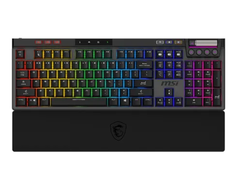 Klaviatūra MSI STRIKE PRO W SILENT US su KAILH Midnight PRO perjungimais