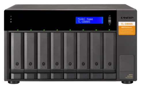 QNAP High-performance desktop SATA 6Gbps JBOD storage enclosure   TL-D800S