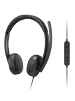 Lenovo Wired VoIP Headset 5000 (Teams)   Built-in microphone   USB Type-A, USB Type-C   Black