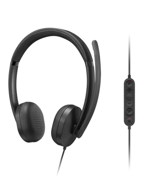 Lenovo Wired VoIP Headset 5000 (Teams)   Built-in microphone   USB Type-A, USB Type-C   Black