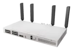 MikroTik Cloud Router Switch with RouterOS L5 Rackmount Case   CRS418-8P-8G-2S+5axQ2axQ-RM