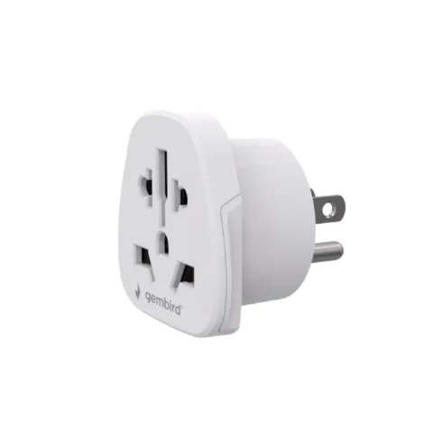 Gembird World to US power adapter plug, 10 A   A-AC-USMINTF   Travel adapter