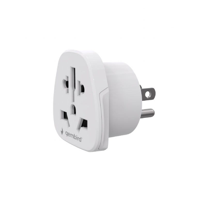 488806-a-ac-usmintf-8716309134934-0.webp Gembird World to US power adapter plug, 10 A A-AC-USMINTF Travel adapter