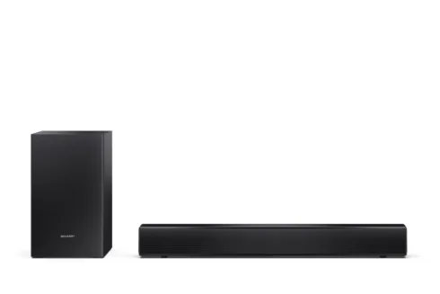 Sharp Compact 2.1 Soundbar with Wireless Subwoofer   HT-SBW121   240 W   Bluetooth   Black   Wireless connection