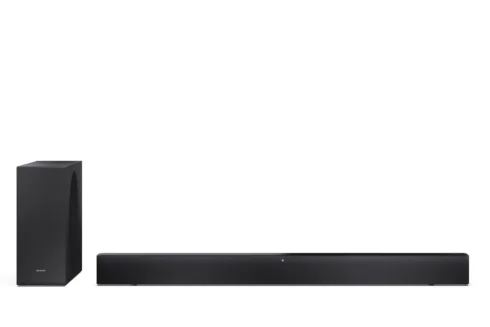 Sharp 2.1 Dolby Atmos/DTS Virtual:X Soundbar with Slim Wireless Subwoofer   HT-SBW310   330 W   Bluetooth   Black   Wireless connection