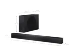 Sharp 2.1 Dolby Atmos/DTS Virtual:X Soundbar with Slim Wireless Subwoofer   HT-SBW310   330 W   Bluetooth   Black   Wireless connection