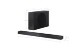 Sharp 2.1ch Ultra-slim Dolby Atmos/DTS Virtual: X Soundbar with Wireless Subwoofer   HT-SBW320   360 W   Bluetooth   Black   Wireless connection