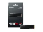 Samsung 9100 PRO M.2 SSD su aušintuvu, šoninis vaizdas