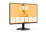 AOC   24B31H   24 ”   IPS   FHD   16:9   120 Hz   1 ms   1920 x 1080 pixels   300 cd/m²   HDMI ports quantity 1   Black