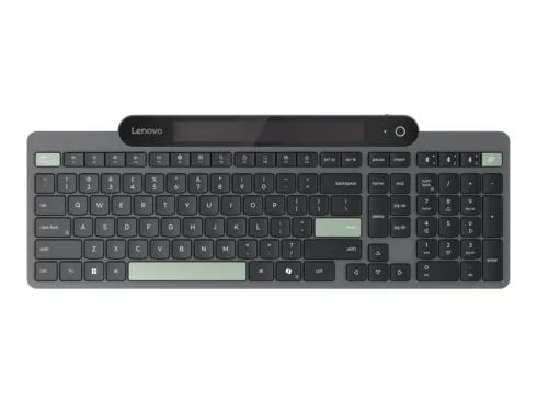 Lenovo Self-Charging Bluetooth Keyboard   Keyboard   Bluetooth   US Euro   Black