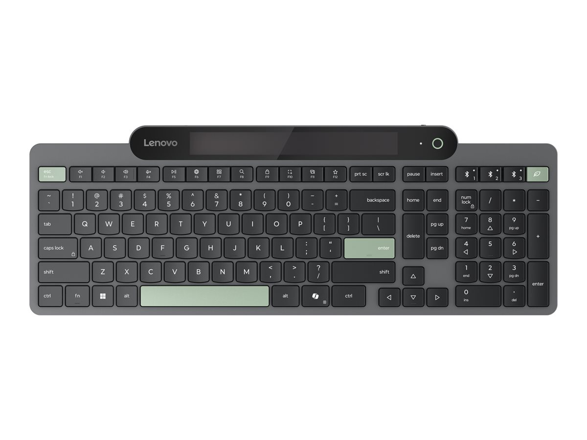 491063-4y41r69494-195892118138-0.webp Lenovo Self-Charging Bluetooth Keyboard Keyboard Bluetooth US Euro Black