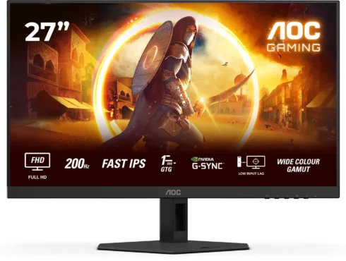 AOC   27G4HRE   27 ”   Fast IPS   FHD   16:9   200 Hz   1 ms   1920 x 1080 pixels   300 cd/m²   HDMI ports quantity 2   Black