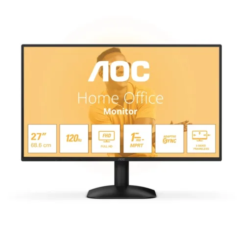AOC   27B31H   27 ”   IPS   FHD   16:9   120 Hz   1 ms   1920 x 1080 pixels   300 cd/m²   HDMI ports quantity 1   Black