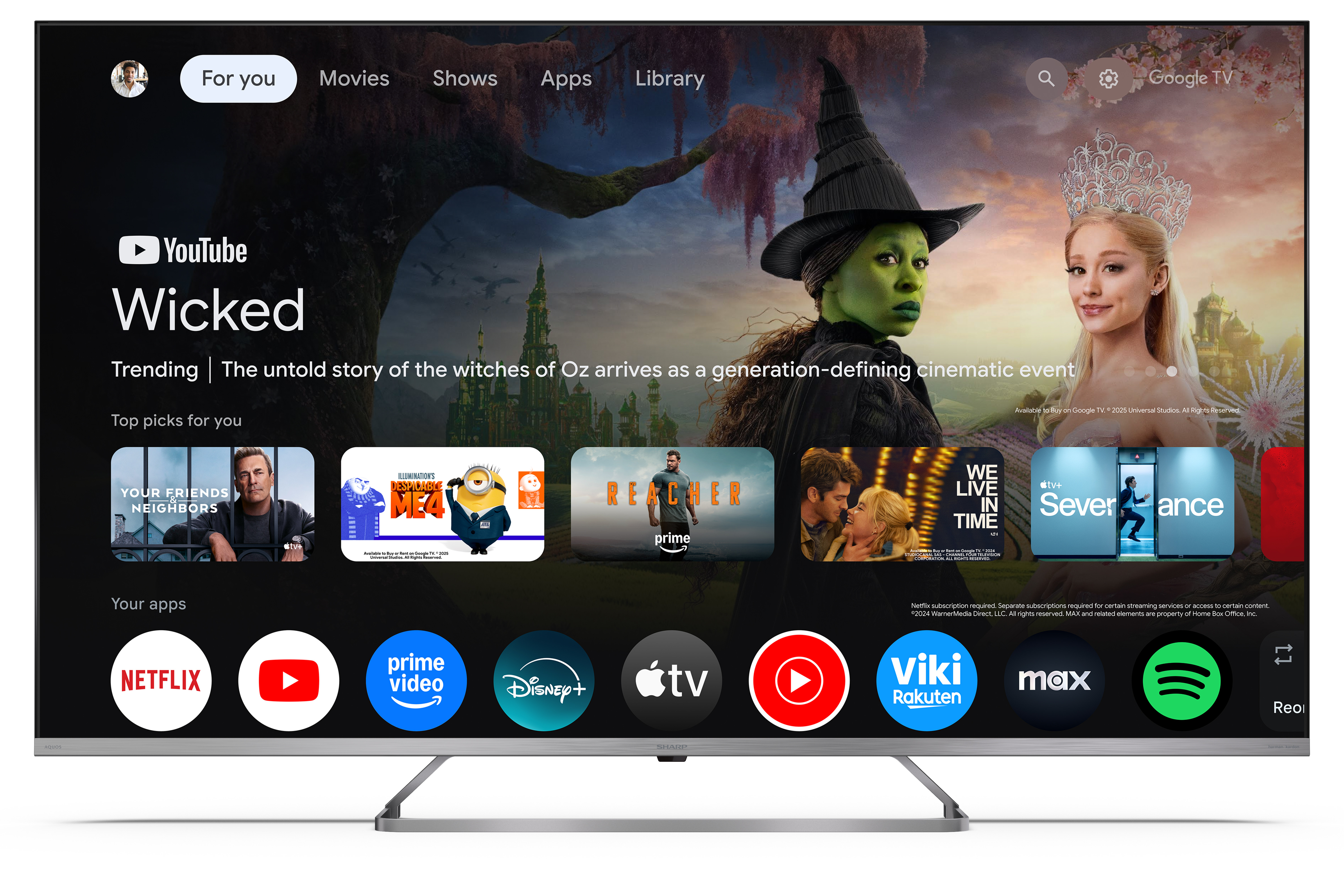 491379-55jp7265e-5905683274418-0.webp Sharp 4K Ultra HD QLED MiniLED TV 55JP7265E 55 Google TV UHD