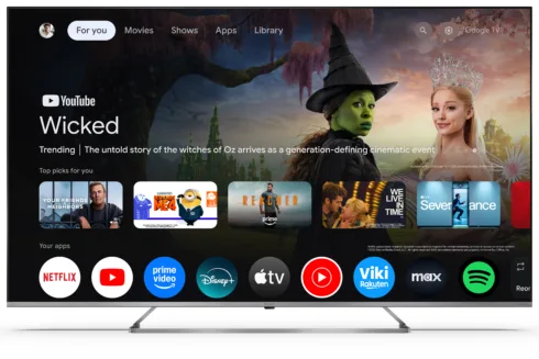 Sharp 4K Ultra HD QLED MiniLED TV   65JP7265E   55   Smart TV   Google TV   UHD