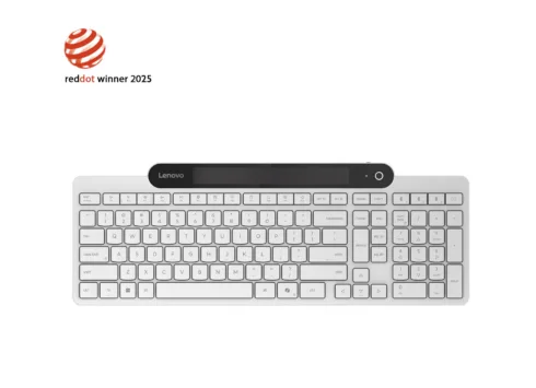 Lenovo 800 Self-Charging Bluetooth Keyboard-US English   Keyboard   Bluetooth   US English   White