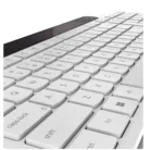 Lenovo 800 Self-Charging Bluetooth Keyboard-US English   Keyboard   Bluetooth   US English   White