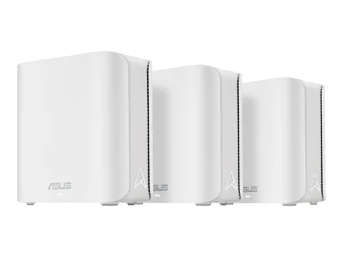 Asus Dual-band WiFi 7 AiMesh Extendable Router   ZenWiFi BD4 (3pk)   802.11be   Mesh Support Yes   MU-MiMO Yes   No mobile broadband   Antenna type Internal