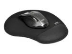 PORT CONNECT   Ergonomic Mouse Pad   200 x 230 x 20 mm   Black