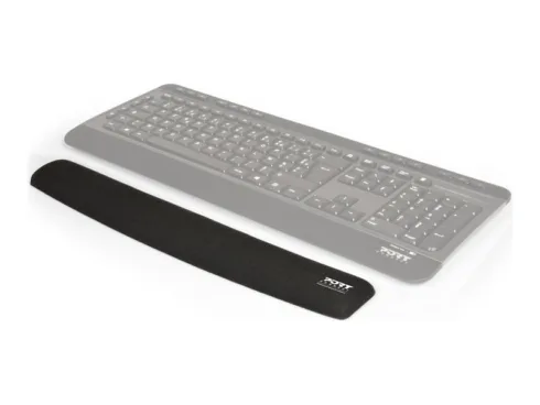 PORT CONNECT   Ergonomic wrist rest for keyboard   Backrest   60 x 400 x 20 mm   Black