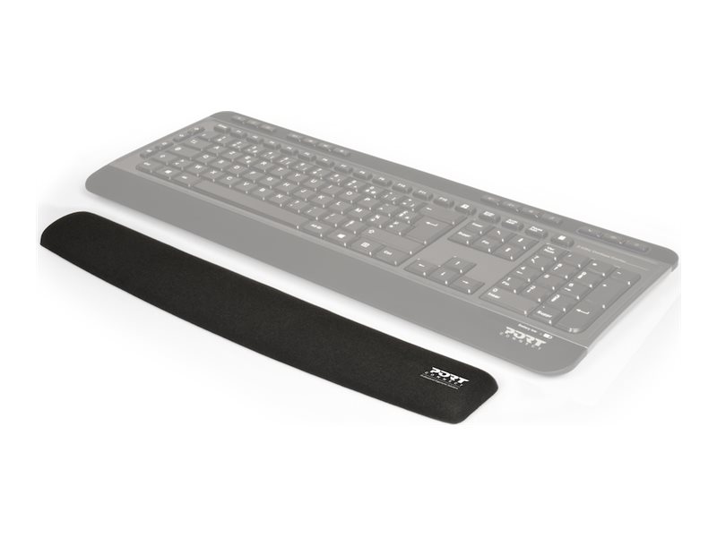 491964-900718-3567049007188-0.webp PORT CONNECT Ergonomic wrist rest for keyboard Backrest 60 x 400 x 20 mm Black