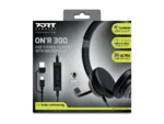 PORT CONNECT   Stereo USB Headphone PRO ON’R 300   Wired   On-ear   Black   Noise canceling