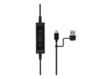 PORT CONNECT   Stereo USB Headphone PRO ON’R 300   Wired   On-ear   Black   Noise canceling