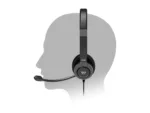 PORT CONNECT   Stereo USB Headphone PRO ON’R 300   Wired   On-ear   Black   Noise canceling