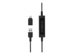 PORT CONNECT   Stereo USB Headphone PRO ON’R 300   Wired   On-ear   Black   Noise canceling