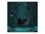 PORT CONNECT   Stereo USB Headphone PRO ON’R 300   Wired   On-ear   Black   Noise canceling