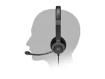 PORT CONNECT   Stereo USB Headphone PRO ON’R 300   Wired   On-ear   Black   Noise canceling