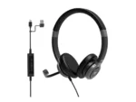 PORT CONNECT   Stereo USB Headphone PRO ON’R 300   Wired   On-ear   Black   Noise canceling