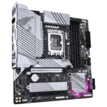 Gigabyte B760M AORUS ELITE WIFI6E GEN5   Processor family Intel   Processor socket LGA1700   DDR5   Supported hard disk drive interfaces M.2, SATA   Number of SATA connectors 4