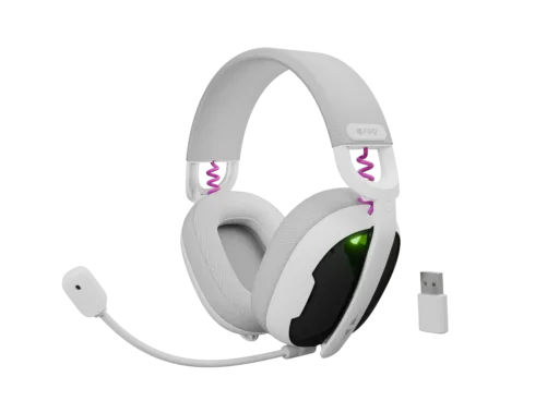 Fury   Gaming Headset   Fukiya F6   Bluetooth   Over-Ear   Microphone   White   Wireless