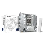 Gigabyte B860I AORUS PRO ICE   Processor family Intel   Processor socket LGA1851   DDR5   Supported hard disk drive interfaces SATA, M.2   Number of SATA connectors 2