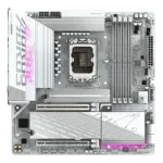 Gigabyte B860M AORUS ELITE WIFI6E ICE   Processor family Intel   Processor socket LGA1851   DDR5   Supported hard disk drive interfaces SATA, M.2   Number of SATA connectors 4