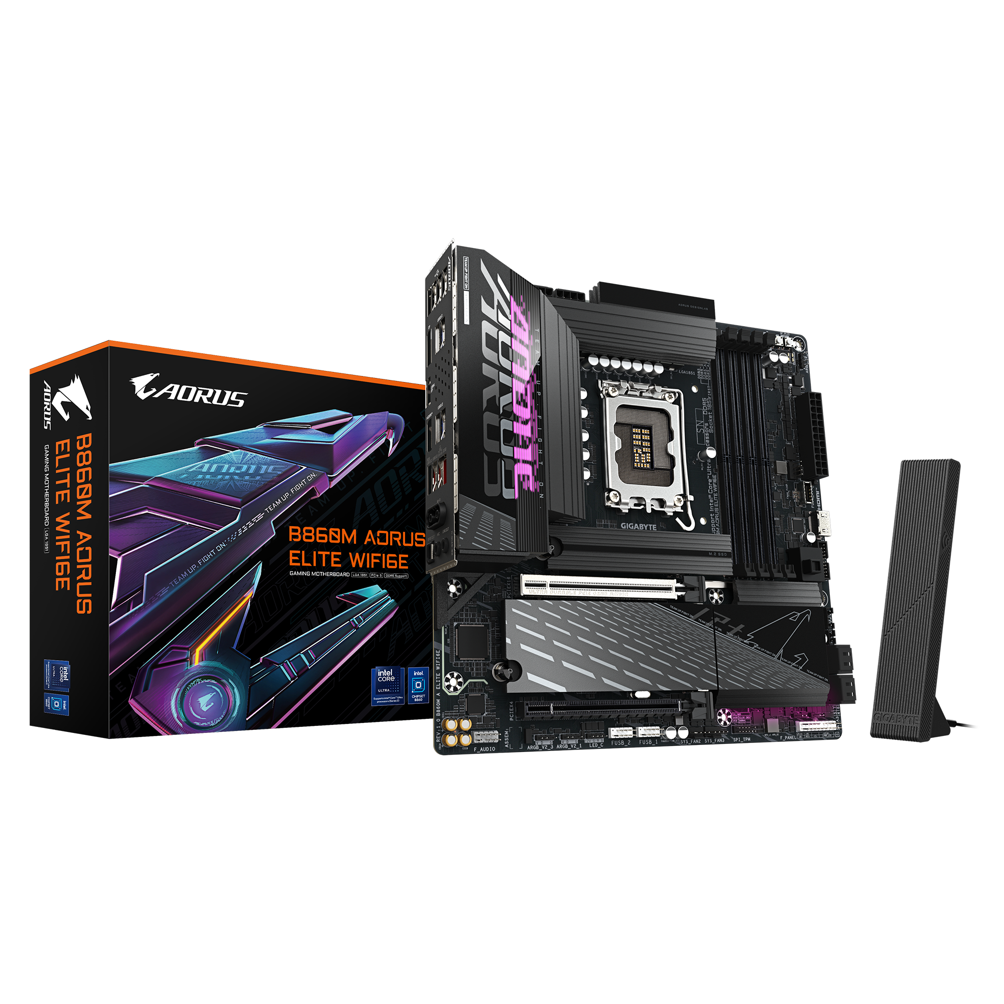 493052-b860m-a-elite-wifi6e-4719331866877-0.webp Gigabyte B860M AORUS ELITE WIFI6E Processor family Intel Processor socket LGA1851 DDR5 Supported hard disk drive interfaces SATA, M.2 Number of SATA connectors 4