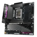 Gigabyte B860M AORUS ELITE WIFI6E   Processor family Intel   Processor socket LGA1851   DDR5   Supported hard disk drive interfaces SATA, M.2   Number of SATA connectors 4