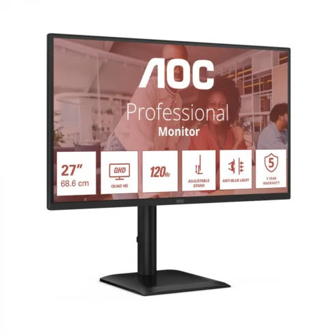 AOC Q27E4CV 27" IPS QHD monitor, 2560 x 1440 pikselių, 120 Hz