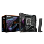 Gigabyte Z890I AORUS ULTRA   Processor family Intel   Processor socket LGA1851   DDR5   Supported hard disk drive interfaces M.2, SATA   Number of SATA connectors 2