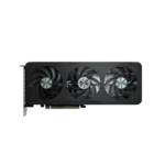 Vaizdo plokštė GIGABYTE GeForce RTX 5060, šoninis vaizdas su aušinimo sistema