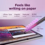 Lenovo Yoga Tab Wi-Fi (w/o power adapter)   ZAG60208SE   11.1 ”   Seashell   LTPS   3200 x 2000 pixels   Qualcomm   Snapdragon 8 Gen 3 Mobile Platform   12 GB   Soldered LPDDR5x   256 GB   Wi-Fi   Front camera   13 MP   Rear camera   13+2 MP   Bluetooth   5.4   Android   Android 15 or Later   Warranty 24 month(s)   Lenovo Tab Pen Pro