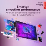 Lenovo Yoga Tab Wi-Fi (w/o power adapter)   ZAG60208SE   11.1 ”   Seashell   LTPS   3200 x 2000 pixels   Qualcomm   Snapdragon 8 Gen 3 Mobile Platform   12 GB   Soldered LPDDR5x   256 GB   Wi-Fi   Front camera   13 MP   Rear camera   13+2 MP   Bluetooth   5.4   Android   Android 15 or Later   Warranty 24 month(s)   Lenovo Tab Pen Pro