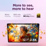 Lenovo Idea Tab Plus Wi-Fi (w/o power adapter)   ZAG70004SE   12.1 ”   Luna Grey   IPS   2560 x 1600 pixels   MediaTek   Dimensity 6400   12 GB   Soldered LPDDR4x   256 GB   Wi-Fi   Front camera   8 MP   Rear camera   13 MP   Bluetooth   5.2   Android   15 or Later   Warranty 24 month(s)   Lenovo Tab Pen