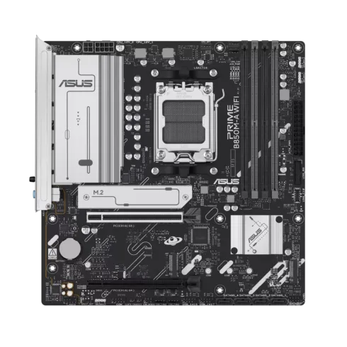 Asus PRIME B850M-A WIFI   Processor family AMD   Processor socket AM5   DDR5   Supported hard disk drive interfaces SATA, M.2   Number of SATA connectors 4