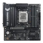 Asus TUF GAMING B850M-E WIFI   Processor family AMD   Processor socket AM5   DDR5   Supported hard disk drive interfaces SATA, M.2   Number of SATA connectors 4
