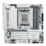 Asus TUF GAMING B850M-PLUS WIFI7 W   Processor family AMD   Processor socket AM5   DDR5   Supported hard disk drive interfaces SATA, M.2   Number of SATA connectors 4