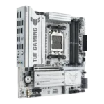 Asus TUF GAMING B850M-PLUS WIFI7 W   Processor family AMD   Processor socket AM5   DDR5   Supported hard disk drive interfaces SATA, M.2   Number of SATA connectors 4
