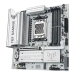 Asus TUF GAMING B850M-PLUS WIFI7 W   Processor family AMD   Processor socket AM5   DDR5   Supported hard disk drive interfaces SATA, M.2   Number of SATA connectors 4