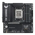 Asus TUF GAMING B850M-PLUS WIFI7   Processor family AMD   Processor socket AM5   DDR5   Supported hard disk drive interfaces SATA, M.2   Number of SATA connectors 4